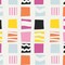 Fabric Art Gallery Pop Block Stencils in Canvas by the Quarter Yard C-69303